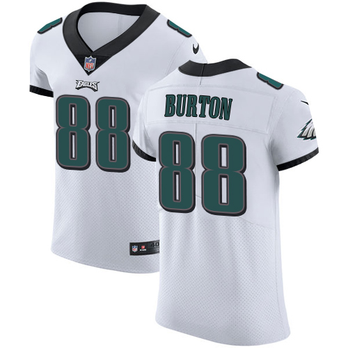 Nike Eagles #88 Trey Burton White Men's Stitched NFL Vapor Untouchable Elite Jersey